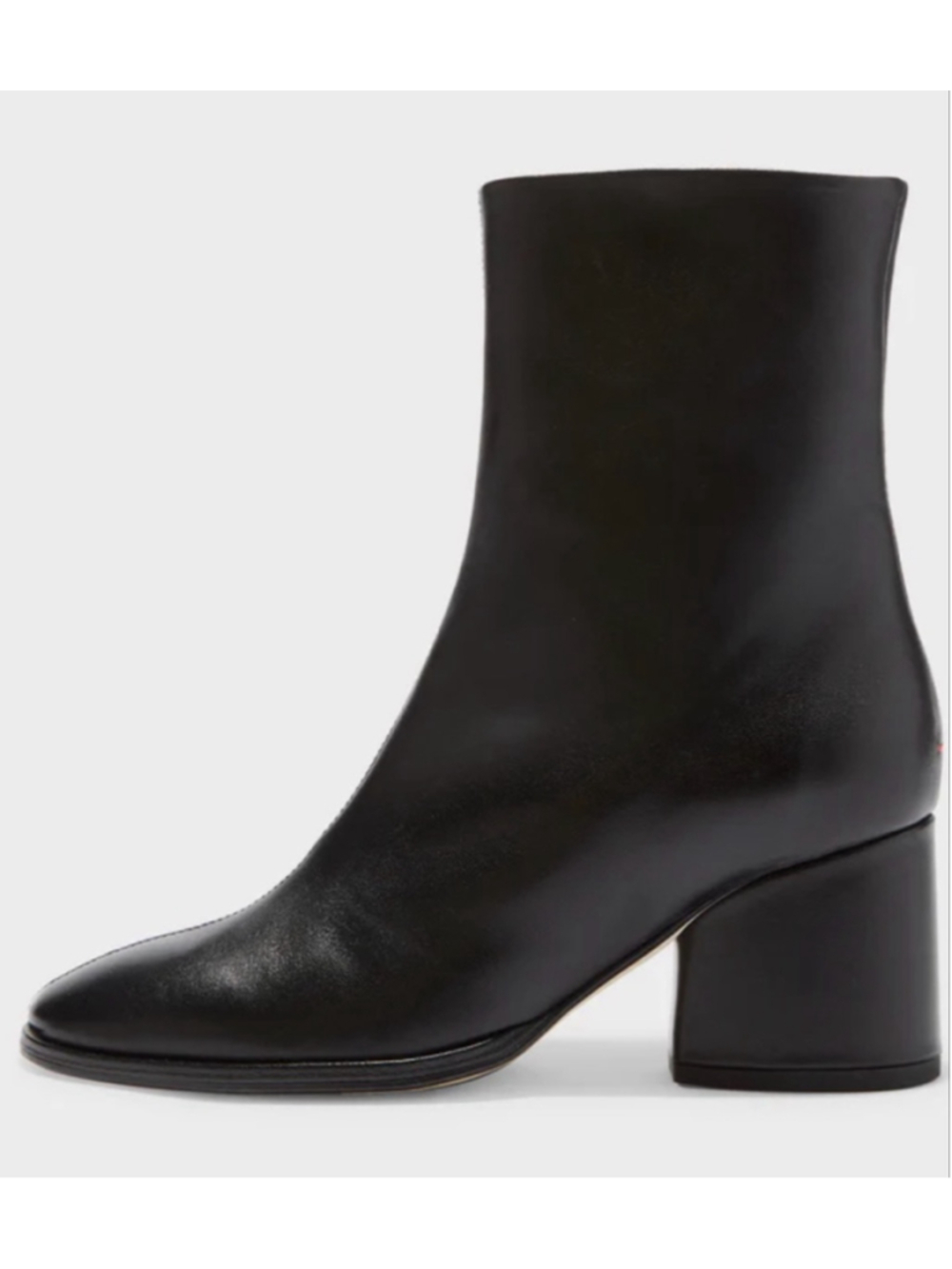 New Aeyde Black Leather Ankle Boots & Booties Size 41/10